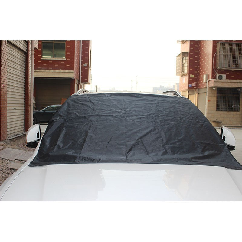 Premium Magnetic Windshield Cover - All-Season Car Protection with Easy-Attach Sunshade & Snow Shield