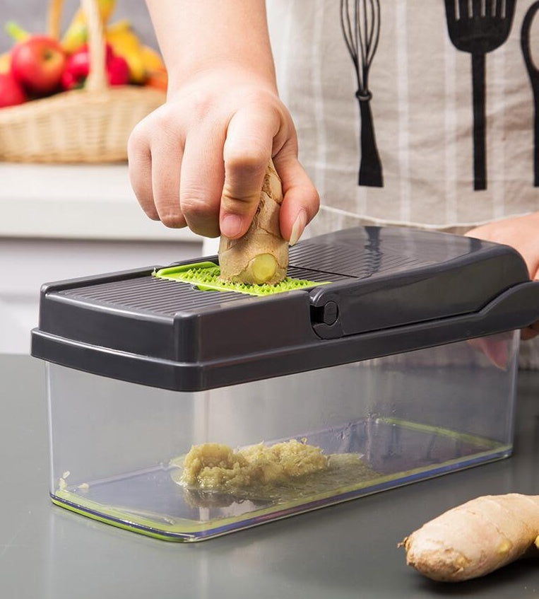 Professional 12-in-1 Vegetable Cutter & Mandoline Slicer | Restaurant-Quality Kitchen Tool