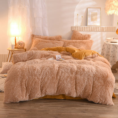 Premium Luxury Fleece Duvet Cover Set - Ultra-Plush Winter Bedding Collection for Ultimate Comfort