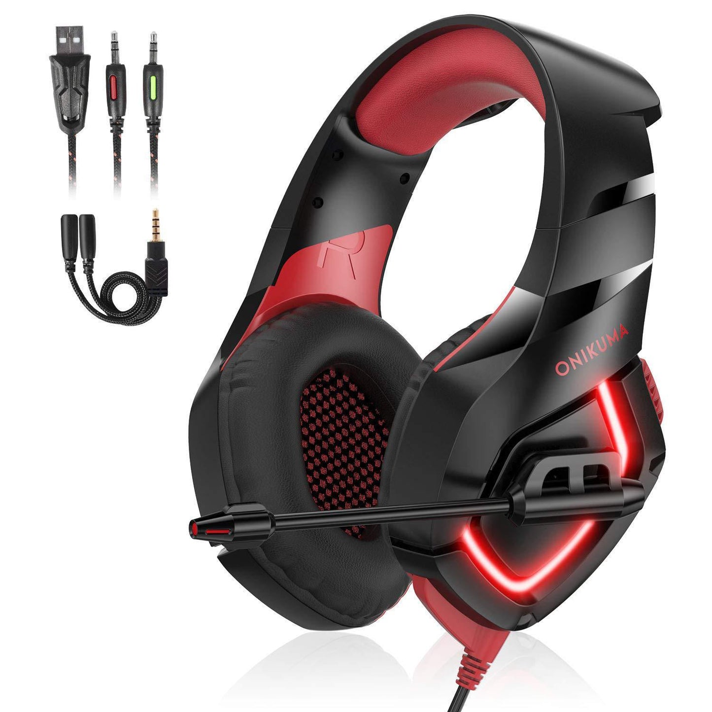 High-Performance Gaming Headset – Wired/Wireless, Noise-Canceling, Comfortable Design for PC, Xbox, and PlayStation