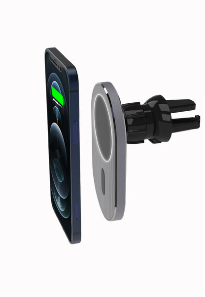 Premium MagSafe Wireless Car Charger - Fast Charging Magnetic Mount for iPhone with Secure Hold