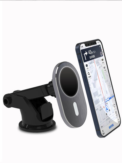 Premium MagSafe Wireless Car Charger - Fast Charging Magnetic Mount for iPhone with Secure Hold