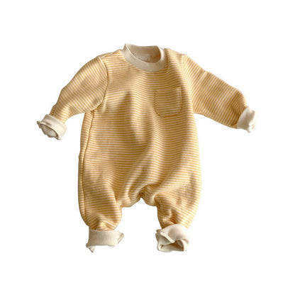 Striped Baby Jumpsuit – Comfortable and Stylish One-Piece Outfit for Babies to Wear Outdoors