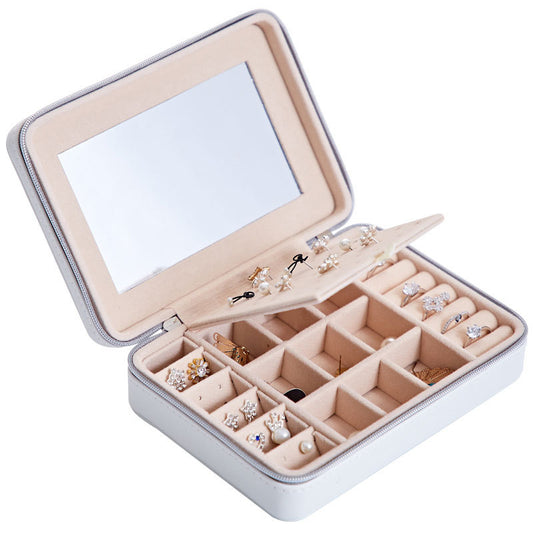 Premium Jewelry Organizer Box - Luxury Multi-Compartment Storage for Earrings, Rings & Fine Jewelry