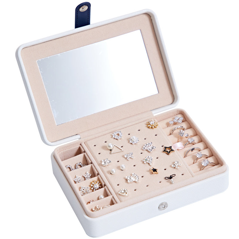Premium Jewelry Organizer Box - Luxury Multi-Compartment Storage for Earrings, Rings & Fine Jewelry