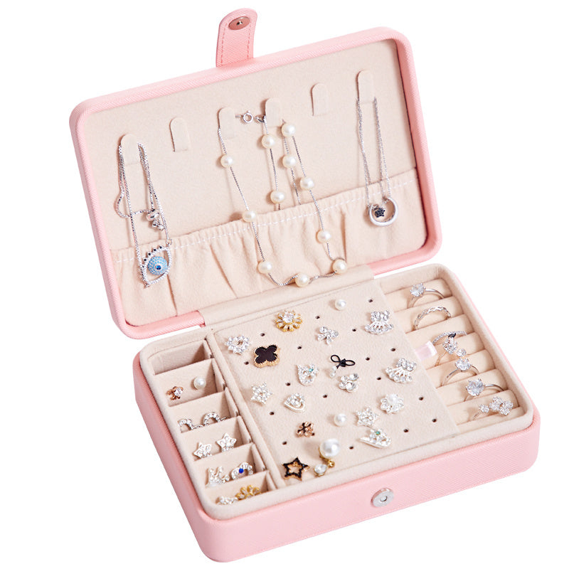 Premium Jewelry Organizer Box - Luxury Multi-Compartment Storage for Earrings, Rings & Fine Jewelry