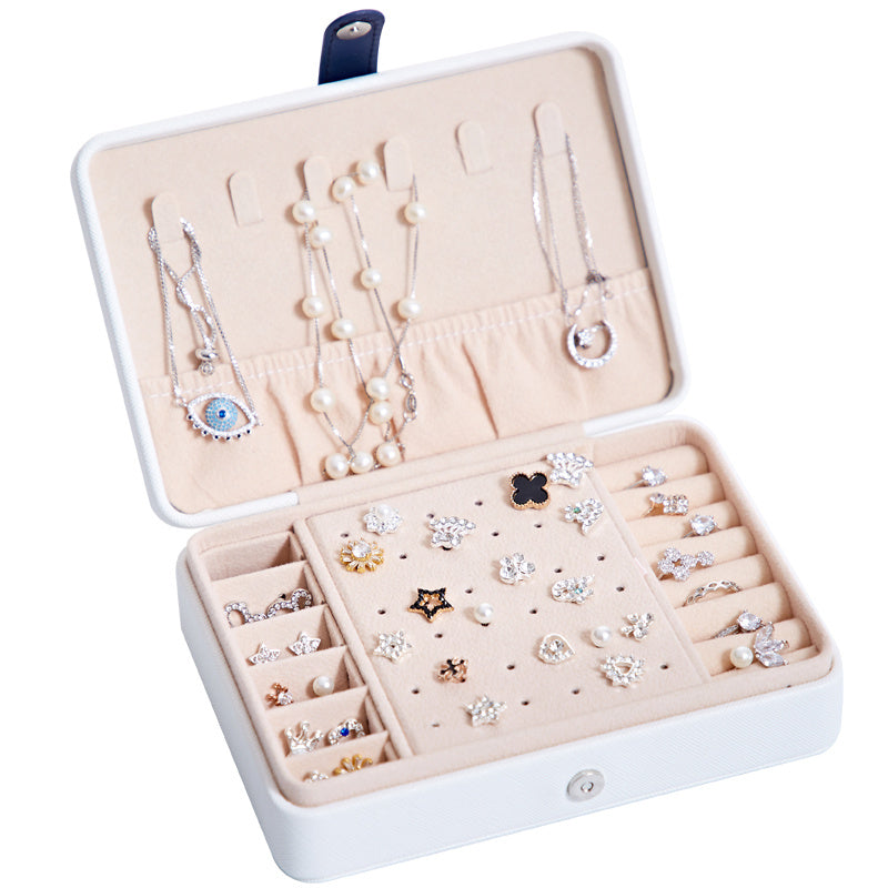 Premium Jewelry Organizer Box - Luxury Multi-Compartment Storage for Earrings, Rings & Fine Jewelry