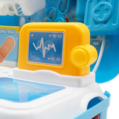 17PCS Children's Pretend Play Doctor Toy Set – Educational Medical Kit for Kids, Role Play Doctor Set, Fun Toy Set for Boys & Girls