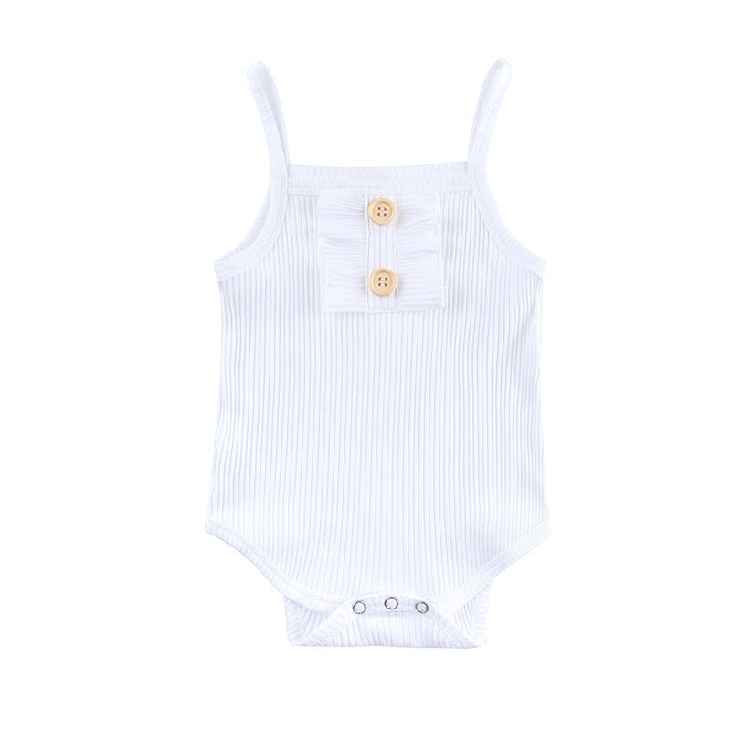 New Baby Clothing Wholesale – Girls Summer Romper & Skirt Set, Cute Toddler Outfit for Warm Weather
