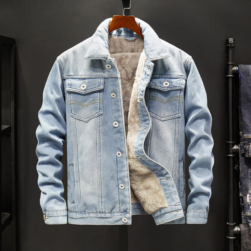 Korean Style Denim Jacket for Men, Casual Trendy Gown Top, Stylish and Comfortable Outerwear