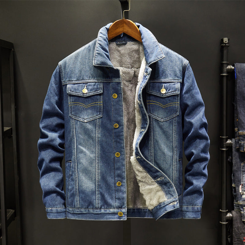 Korean Style Denim Jacket for Men, Casual Trendy Gown Top, Stylish and Comfortable Outerwear