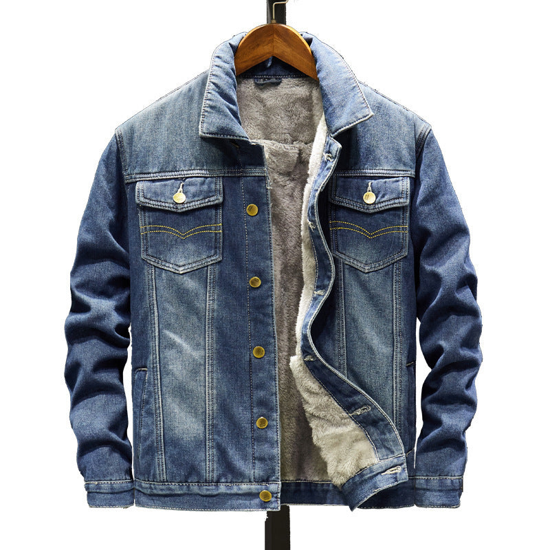 Korean Style Denim Jacket for Men, Casual Trendy Gown Top, Stylish and Comfortable Outerwear