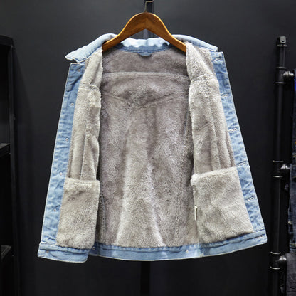 Korean Style Denim Jacket for Men, Casual Trendy Gown Top, Stylish and Comfortable Outerwear