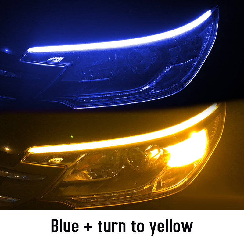 Premium Flexible LED DRL Strips - Waterproof Daytime Running Lights with Turn Signal & Brake Function