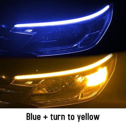 Premium Flexible LED DRL Strips - Waterproof Daytime Running Lights with Turn Signal & Brake Function