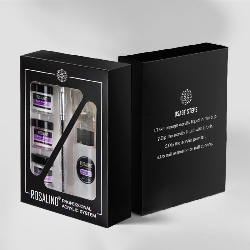 Complete Professional Acrylic Nail Kit - Salon-Quality System with Powder, Liquid & Tools for Perfect Extensions