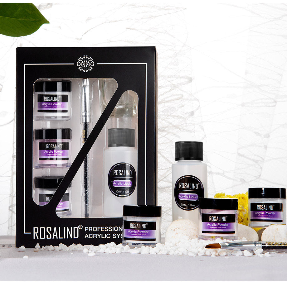 Complete Professional Acrylic Nail Kit - Salon-Quality System with Powder, Liquid & Tools for Perfect Extensions