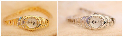 Women's Diamond Bracelet Watch - Luxury Gold