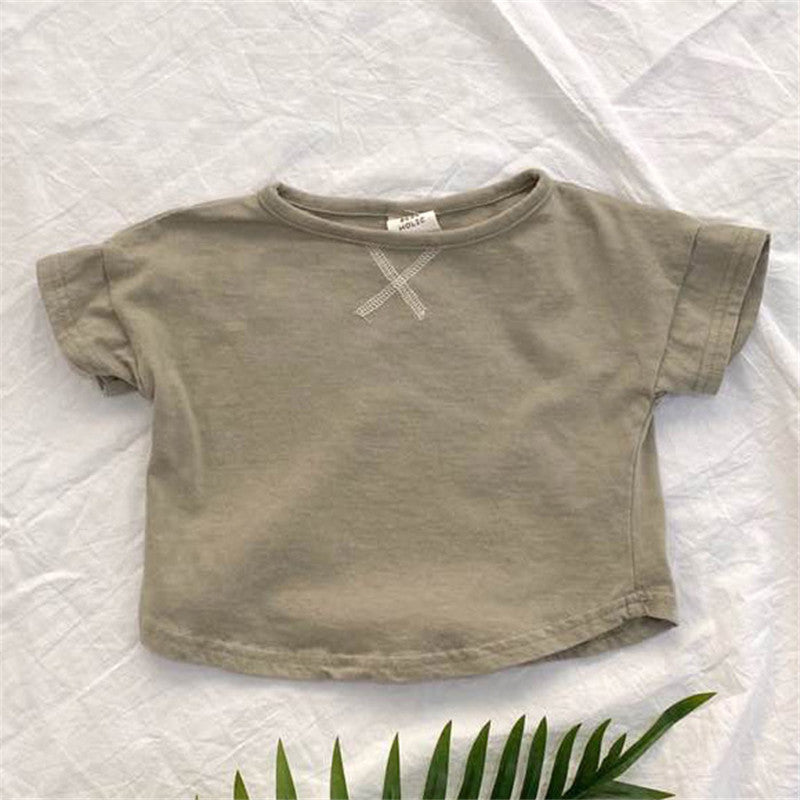 Summer Baby T-Shirt – Soft and Comfortable Simple Short-Sleeved Tee for Boys and Girls