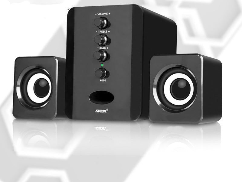 D-202 Computer Speakers – Combination Music Player, Subwoofer Sound Box, Stereo for Smart Phones & Desktop