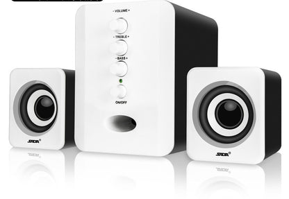 D-202 Computer Speakers – Combination Music Player, Subwoofer Sound Box, Stereo for Smart Phones & Desktop