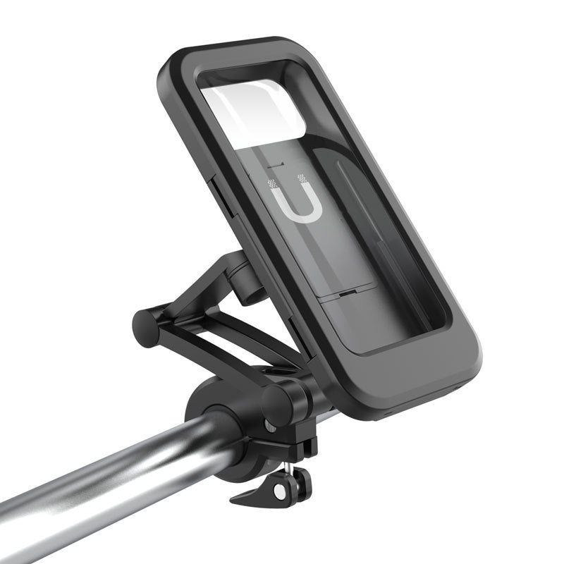 Waterproof Mobile Phone Stand – Folding Navigation Holder & Rainproof Case for Bicycle & Motorcycle