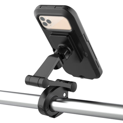 Waterproof Mobile Phone Stand – Folding Navigation Holder & Rainproof Case for Bicycle & Motorcycle