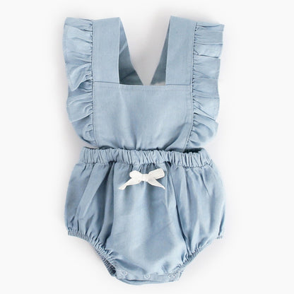 Ins Denim Baby One-Piece Bodysuit – Stylish Spring Baby Romper for Infants