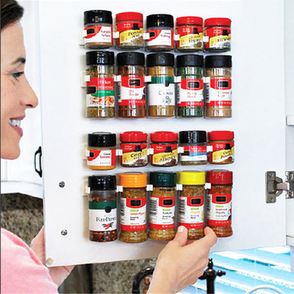 Premium Clip N Store Kitchen Organizer - Space-Saving Spice Rack & Bottle Storage System