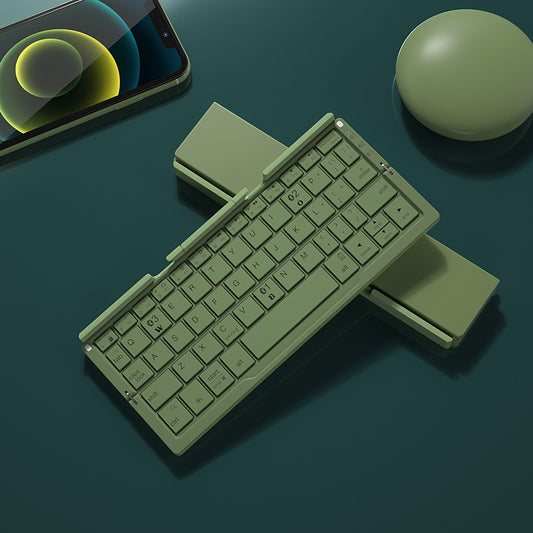 Premium Tri-Fold Bluetooth Keyboard - Ultra-Portable Wireless Keypad with Multi-Device Support & Stand