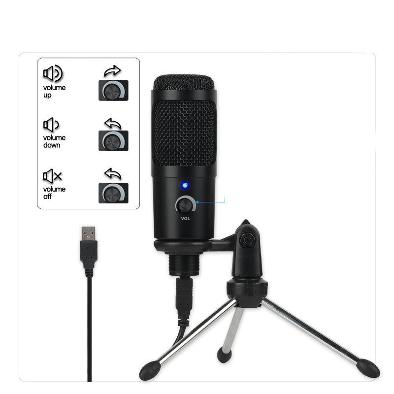 Microphone for Computer & Gaming – Condenser Voice Microphone for Live Recording, Streaming, and Gaming Audio