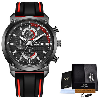New Creative Blue Men's Luxury Quartz Chronograph Wristwatch – Stainless Steel Sports Watch