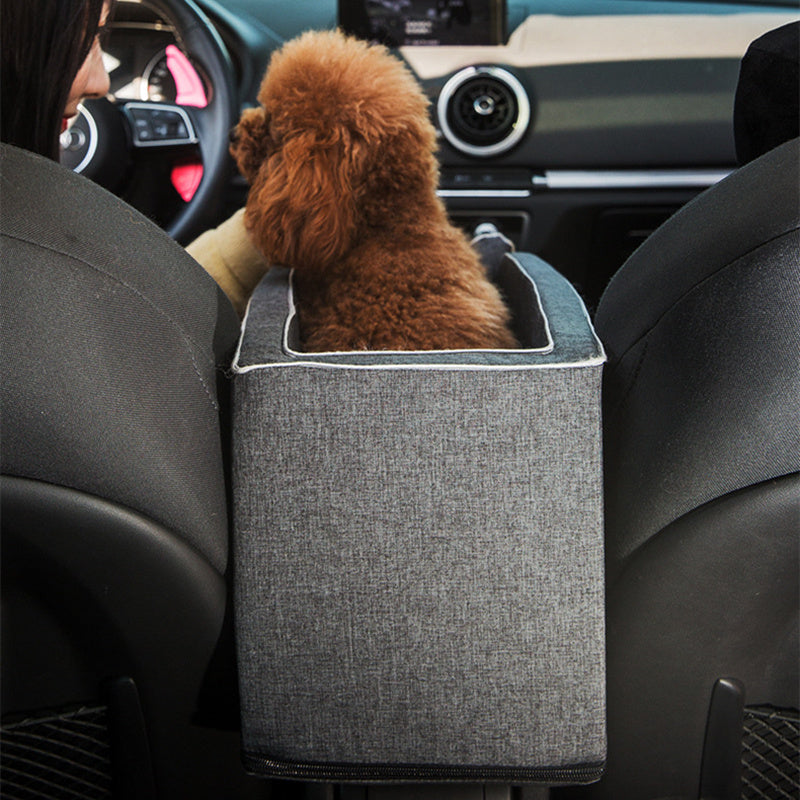 Premium Car Pet Safety Seat - Luxury Travel Bed & Carrier for Dogs & Cats with Enhanced Protection