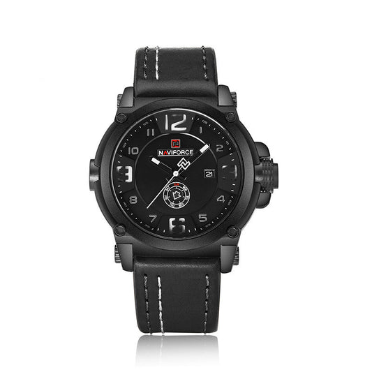 Men's Water-Resistant Quartz Watch with Calendar - Stylish and Durable Wristwatch for Everyday Use