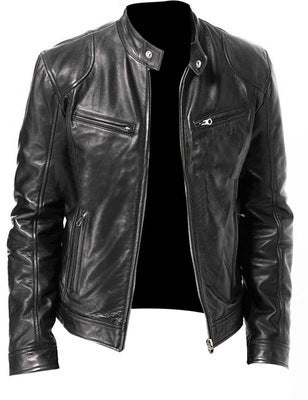 Slim Fit Leather Jacket for Men – Stylish and Trendy Leather Outerwear