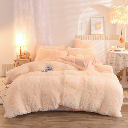 Premium Luxury Fleece Duvet Cover Set - Ultra-Plush Winter Bedding Collection for Ultimate Comfort