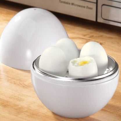 Premium 4-Egg Microwave Steamer - Professional Quick-Cook System for Perfect Eggs in 5 Minutes