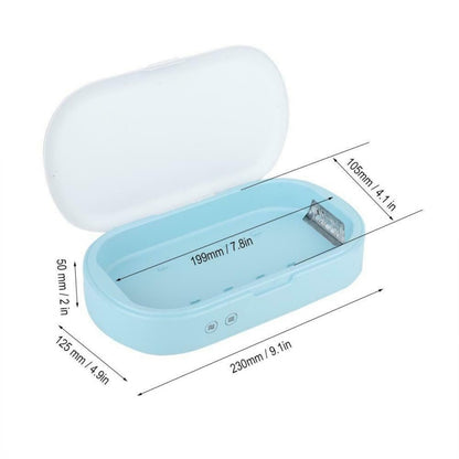 5V Double UV Phone Sterilizer Box – Jewelry & Phone Cleaner with Personal Sanitizer Disinfection and Aromatherapy