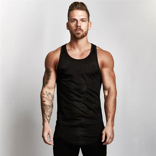 Men's Gym Tank Top Sportswear Vest for Workout and Fitness