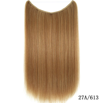 Premium 22-Inch Invisible Wire Hair Extensions - Silky Straight Synthetic Hairpieces | 13 Styles