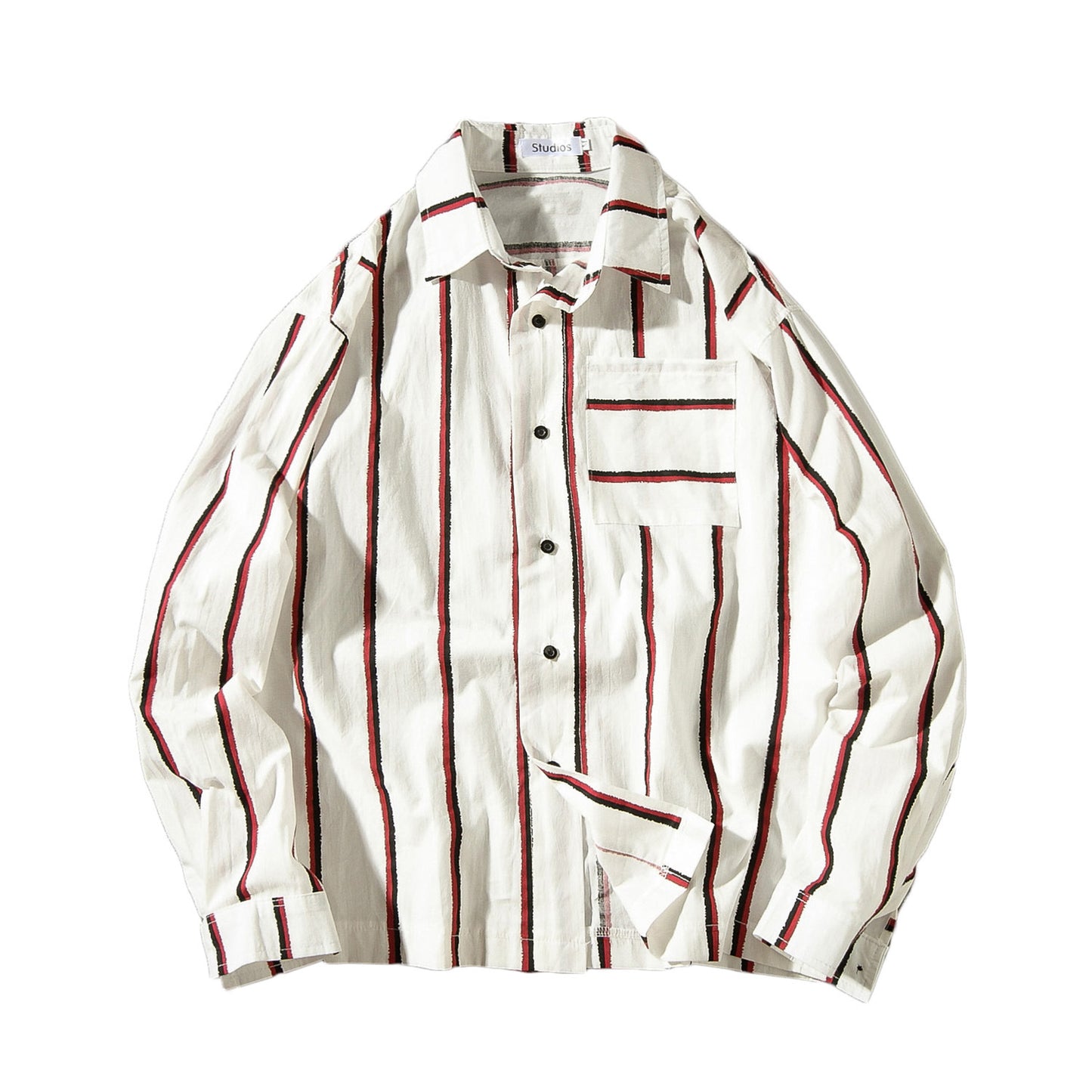 Men's Casual Fashion Loose Striped Shirt for Everyday Wear
