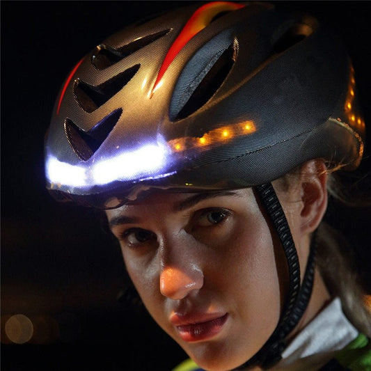 Smart LED Bicycle Helmet - Intelligent Turn Signal Safety System for Ultimate Cycling Protection & Visibility