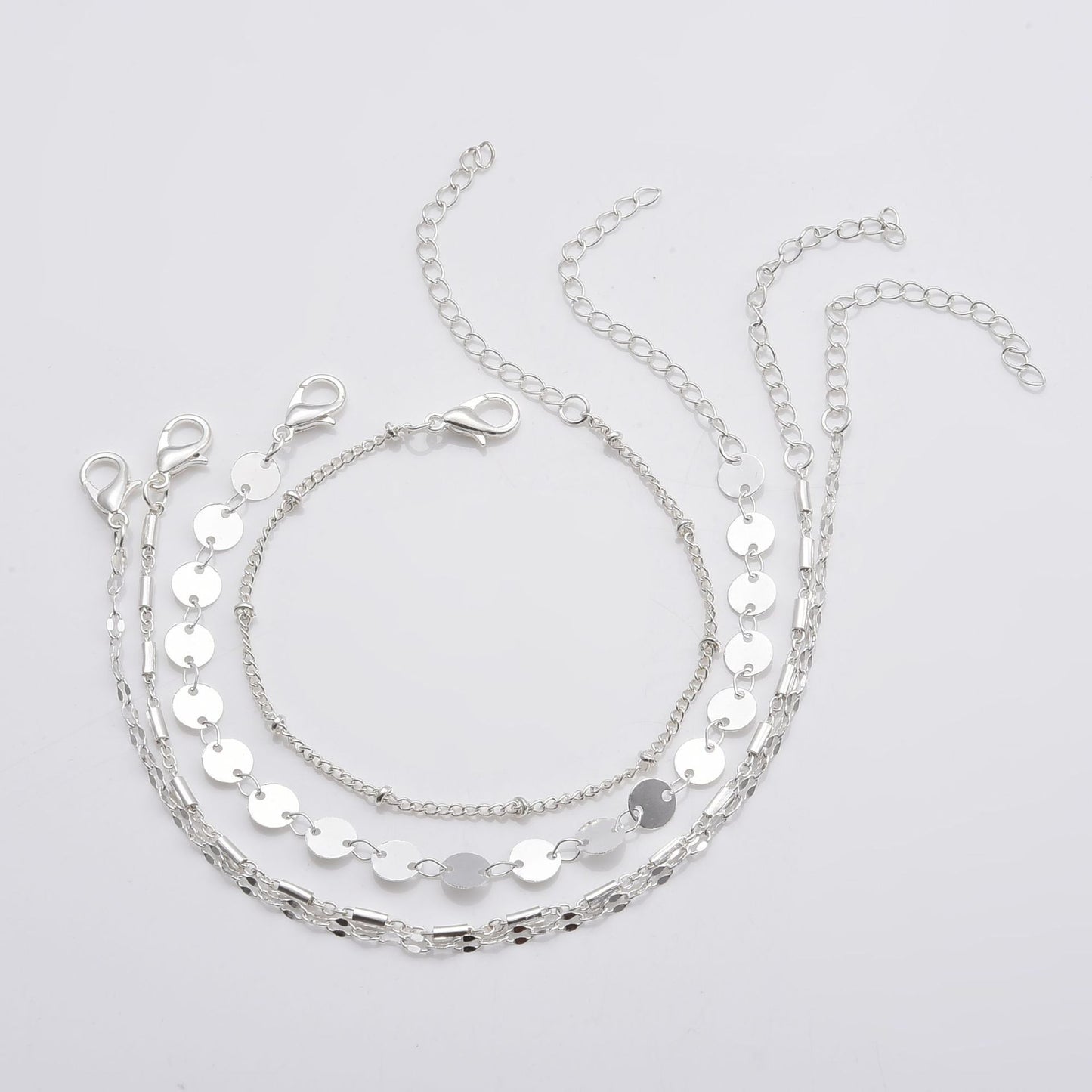 Trendy Layered Bracelet Set - 4-Pack Fashion