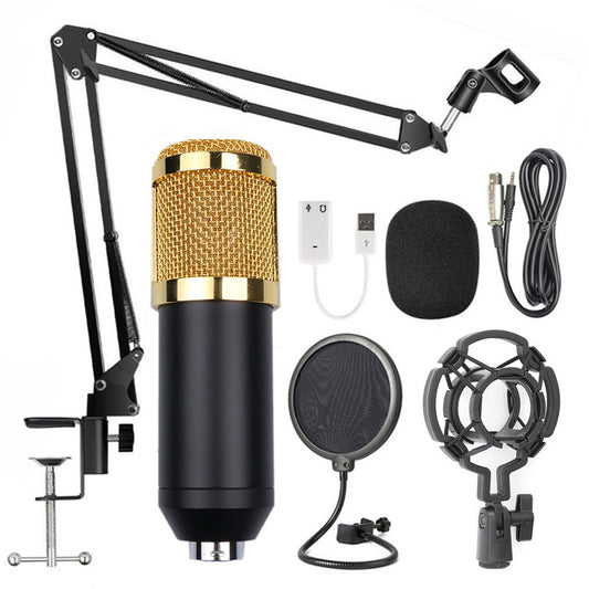 Professional Microphone Stand Set – Adjustable Mic Arm with Net Filter for Recording, Streaming, and Podcasting