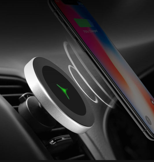 Premium Magnetic Wireless Car Charger - 15W Fast Charging Mount with Secure Hold for iPhone & Android