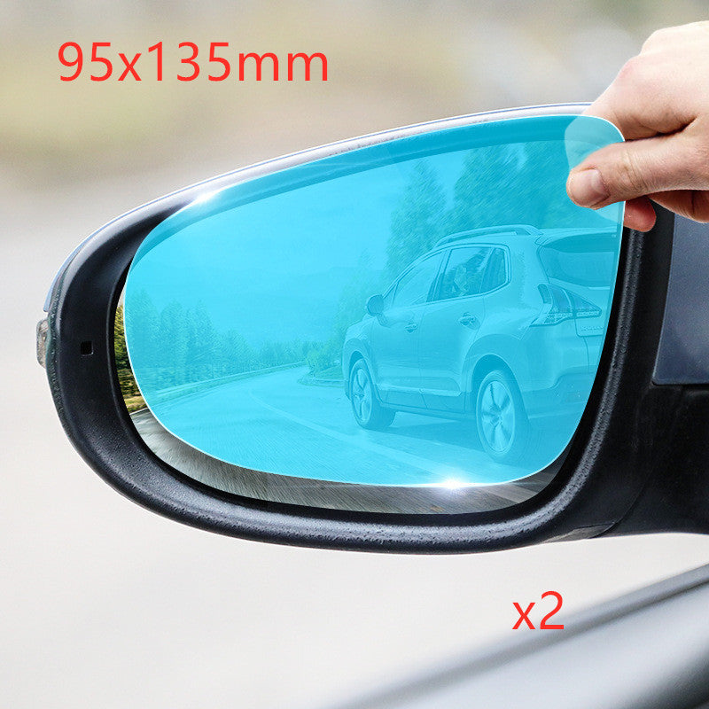 Premium Car Rearview Mirror Rainproof Film - Crystal Clear Anti-Fog Protection for Safe Driving