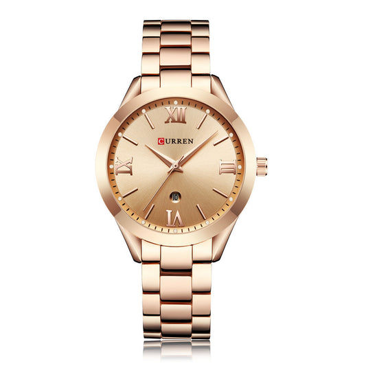 Rose Gold Quartz Watch for Women – Luxury Top Brand Female Wrist Watch & Girl Clock