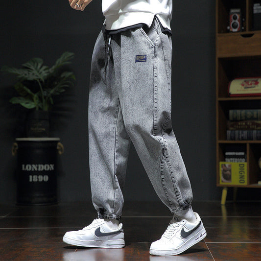 Summer Oversized Loose Fit Jeans for Men – Casual Baggy Denim Trousers