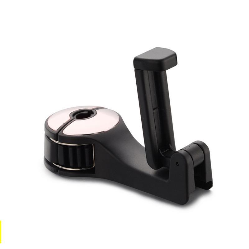 Premium Car Headrest Hook & Phone Holder - Multi-Function Seat Back Organizer with Secure Phone Mount