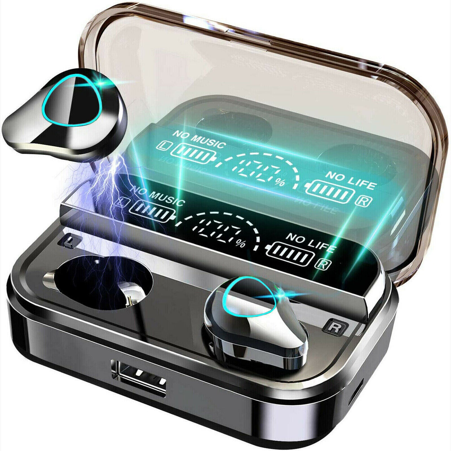 Wireless 5.1 Waterproof Bluetooth Sports Earphones – Sweatproof, High-Quality Sound for Active Lifestyles